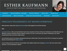 Tablet Screenshot of estherkaufmann.com